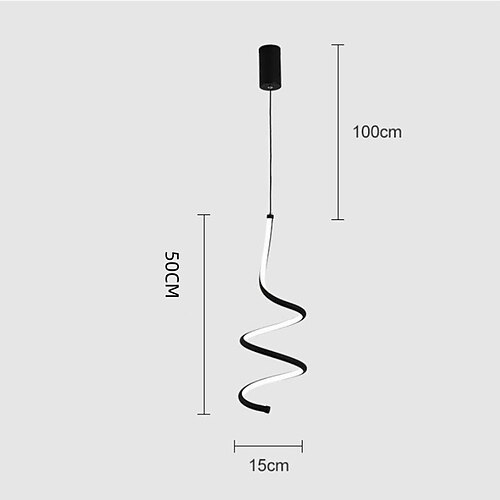 Lampade sospensione soffitto, moderno rettangolo minimalista lampadario led 35W nordico per soggiorno sala da pranzo cucina isola camera da letto studio atmosfera lampada sospensione con cavo regol