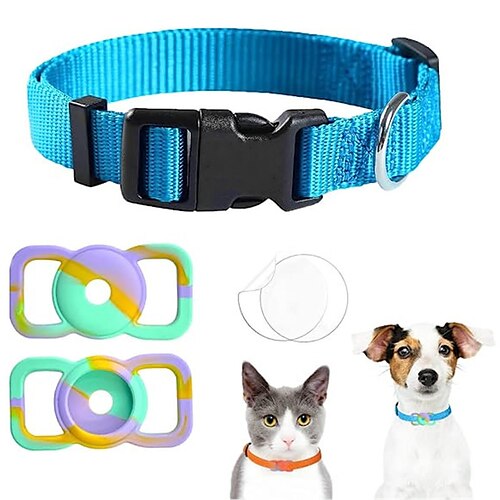 

collar de nailon para mascotas apple para localizador de etiquetas de aire seguimiento collar de perro de manga protectora antipérdida