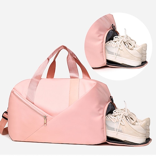 

Wet and Dry Separation Fitness Bag Large Capacity Shoe Luggage Storage Bag Lightweight Foldable One-shoulder Portable Yoga Bag