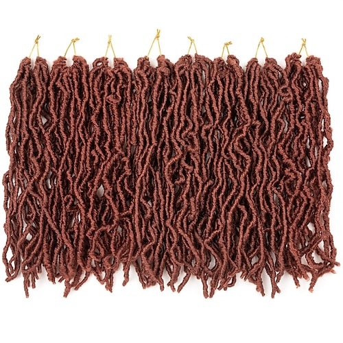 

120 brins courts faux locs cheveux au crochet 12 pouces nouveaux locs doux dreadlocks ondulés tresses au crochet 8 paquets de cheveux naturels pré-bouclés au crochet pour les femmes noires