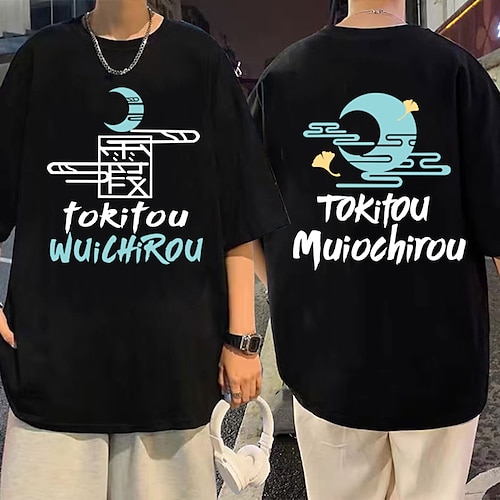 

Dämonentöter: Kimetsu no Yaiba Muichiro Tokio T-Shirt-Ärmel Bedruckt Klassisch Streetstyle T-shirt Für Herren Damen Unisex Erwachsene Heißprägen 100% Polyester Casual