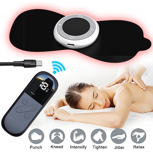 

Ems pulse électrique portable chauffe-cou corps masseur massage cervical civière stimulateur musculaire soulagement de la douleur se détendre pro machine