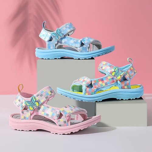 

Pige Sandaler Daglig Afslappet Slingback Sko Skolesko Kanvas Stødabsorption Vandafvisende Ikke-glider Store børn (7 år ) Små børn (4-7 år) Skole Afslappet Daglig Strand Gang Udendørs Sommerfugl