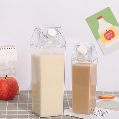 

rete di tazze di latte quadrate popolare tazza di latte in plastica da 500 ml1000 ml