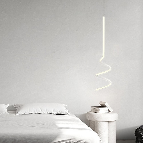 Lampada A Sospensione LED 35W – Rettangolare 20x60 Cm – Metallo E Acrilico – Luce Calda 3000K – Design Moderno Per Soggiorno, Cucina, Camera - 5