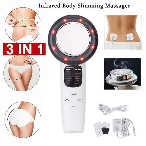 

3-in-1 ultrasuoni cavitazione corpo dimagrante massaggiatore ems bruciagrassi terapia a infrarossi cellulite perdita di peso pelle stringere palmare bellezza dispositivo massaggiatore cellulite per