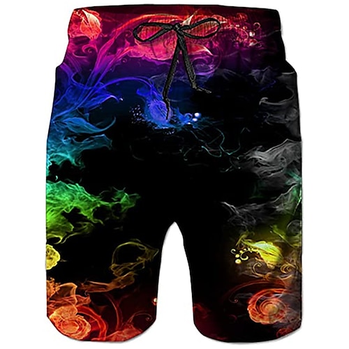 

Herre Surfeshorts Badeshorts Sommershorts Strandshorts Snorer med mesh fôr Elastisk midje Røk Grafiske trykk Hurtigtørkende Kort Avslappet Daglig Ferie Bohem Hawaiisk Gressgrønn Lysegrønn