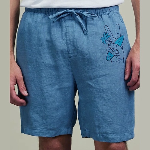 

Herren Shorts Kurze Hosen Sommer-Shorts Strandshorts Kurze Hosen Baggy Shorts Kurze Hosen Kordelzug Elastische Taille Graphic Hände Atmungsaktiv Weich Kurz Casual Täglich Festtage Strassenmode