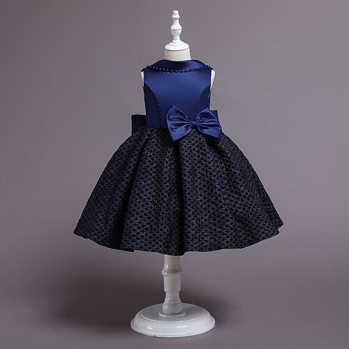 

Bambino Da ragazza Vestito da festa Fiore decorativo Vestito Abito da battesimo Girocollo Senza maniche Dolce Vestito 3-10 anni Estate Rosa Rosso Blu Reale