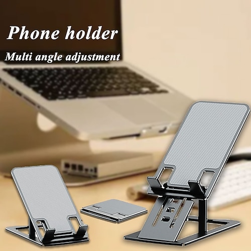 

Table de support de tablette de bureau en alliage d'aluminium réglable téléphone pliable support de téléphone portable standard support iphone ipad