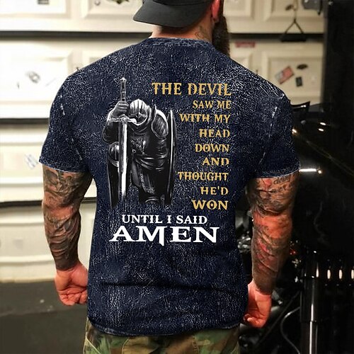 

Herre T-shirt Grafiske T-shirts 100% bomuldssyre-vaskeskjorte Bogstaver Rund hals Trykt mønster Gade Dagligdagstøj Kort Ærme Trykt mønster Tøj 100 % bomuld Designer Bekvem