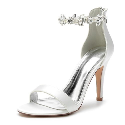 

Mujer Zapatos de boda Sandalias Zapatos De Vestir Boda Fiesta y Noche Tacones De Boda Sandalias de boda Zapatos de novia Pedrería Cristal Cremallera Tacón alto Dedo Puntiagudo Sensual Minimalismo