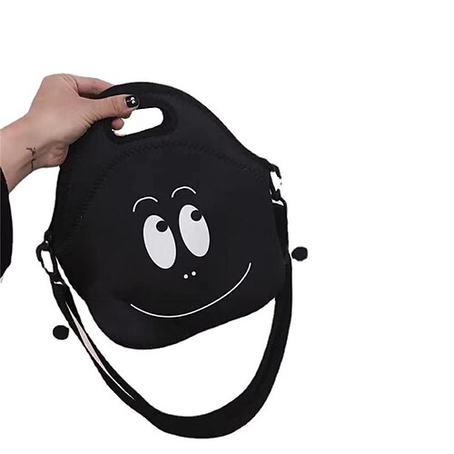 

Da ragazza Borsa a tracolla Poliestere Esterno Impermeabile Traspirante Duraturo Cartoni animati Nero Rosa Beige