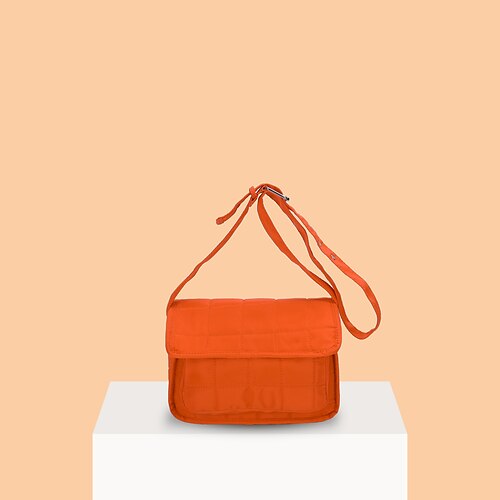 

Dame Crossbody-veske Oxfordtøy Daglig Glidelås Stor kapasitet Holdbar Geometrisk Svart Oransje Kakifarget