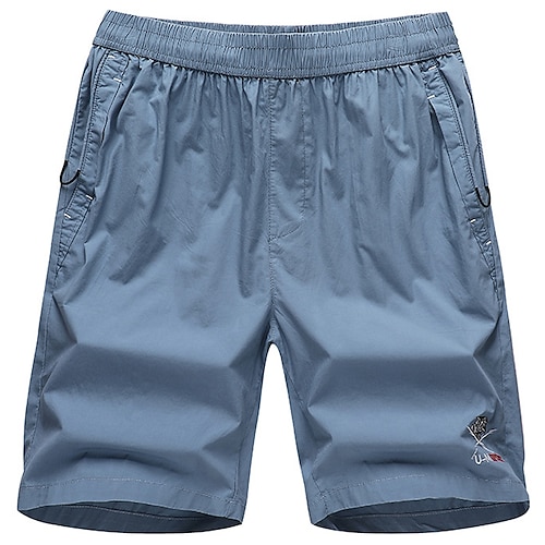 

Homens calções atléticos Shorts ativos Calção Shorts de praia Shorts casuais Zíper Cintura elástica Bordado Respirável Secagem Rápida Comprimento do joelho Ao ar livre Feriado Para Noite 100% Algodão