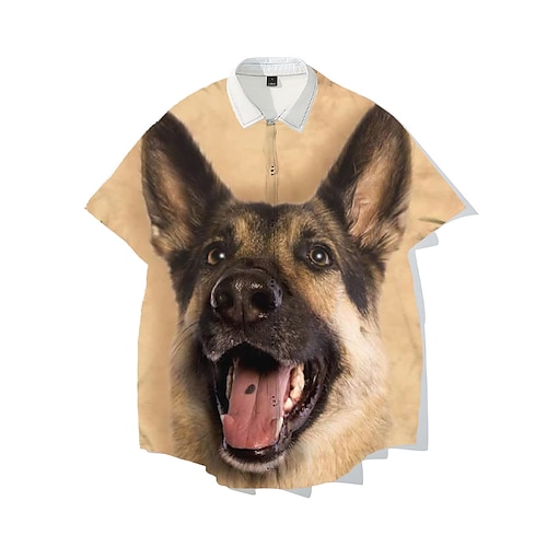 

Con animale Cane Top o camicia Animali Grafica Maglietta Per Per uomo Per adulto Stampa 3D 100% poliestere Casual / quotidiano