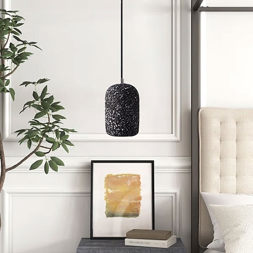

led pendel keramisk dæmpbar ø lys 10 cm 3000k mini pendel belysning til køkkenø soveværelse entre entré 110-240v ledning justerbar