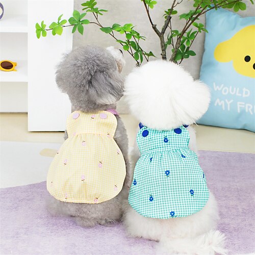 

Prodotti per cani Prodotti per gatti Gilè A pois Adorabile Dolce Esterno Da giorno Abbigliamento per cani Vestiti del cucciolo Abiti per cani Morbido Giallo Chiaro Verde Costume per ragazza e ragazzo