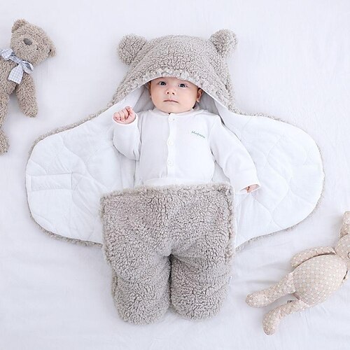 

Infant Super Soft Plush Swaddling Blanket Creative Baby Anti-kick Quilt Blanket