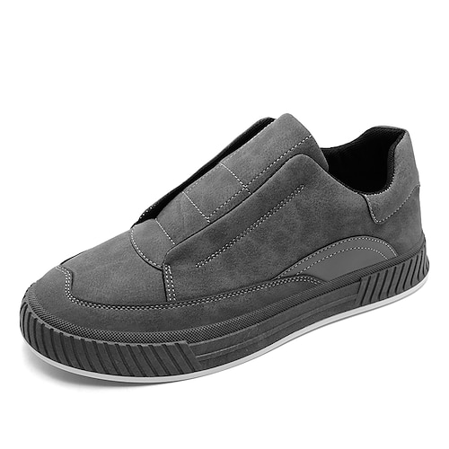 

Herren Loafer Slip On Sportlicher Look Brautkleider schlicht Sportlich Wanderschuhe PU Atmungsaktiv Schwarz Armeegrün Grau Frühling