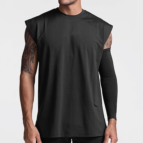 

Per uomo Canotte Panciotto Maglieria intima Liscio Girocollo Sport Giornaliero Senza maniche Abbigliamento Di tendenza Muscolo Allenarsi