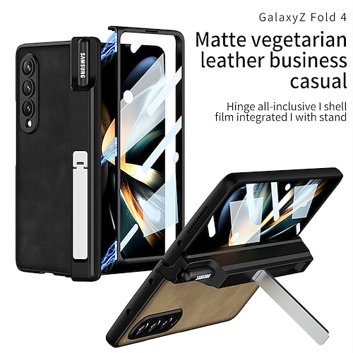 

Handy Hülle Handyhüllen Für Samsung Galaxy Klappetui Z Fold 4 Bleistifthalter Magnetisch Ganzkörperschutz Einfarbig TPU