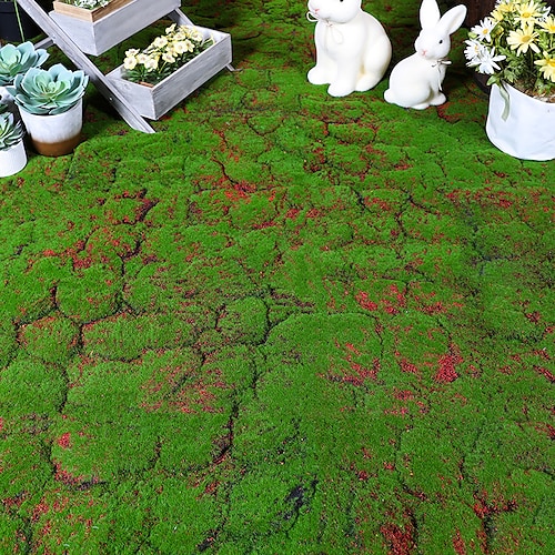 

1pc Kunstrasen roter Rasen im Freien diy Kunstrasen Landschaftssimulation ist anwendbar auf Hochzeitslandschaft Gartenhof Dekoration im Innen- und Außenbereich