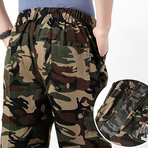 

Herre Trekkingbukser Arbejdsbukser Taktiske lastbukser Udendørs Åndbart Letvægt Strækkende Svedreducerende Bukser Underdele 6 lommer Camouflage 4 lommer Jagt Fiskeri Klatring L XL 2XL 3XL 4XL