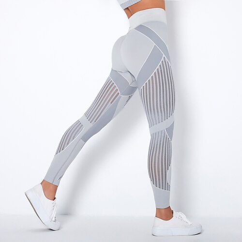 

leggings da donna senza cuciture, controllo della pancia, sollevamento del sedere, vita alta, yoga, fitness, palestra, allenamento, leggings a costine, abbigliamento sportivo