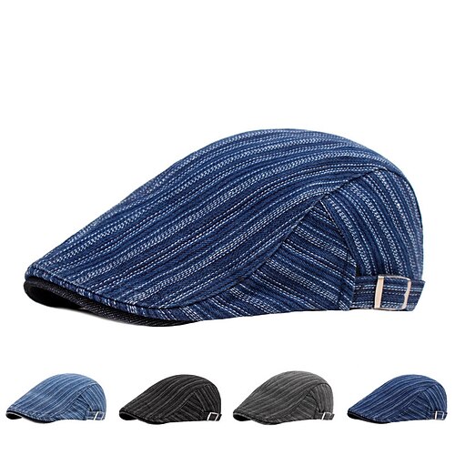 

Per uomo Cappello basco Nero Blu Jeans La moda Streetwear Moda La moda degli anni '20 Esterno Giornaliero Per uscire Liscio Caldo