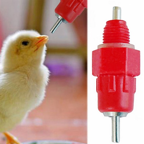 

Pezón automático de agua para pollos, agua potable para aves de corral, alimentador de aves de corral de acero inoxidable de 360 grados, pato