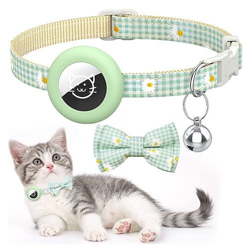 

collar para mascotas estampado a cuadros bowknot bebé perro gato collar con campana