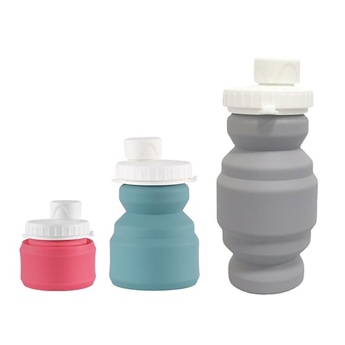 

Nouvelle tasse pratique pliante en silicone 320 ml mini tasse mignonne tenant la tasse tasse d'eau de compression télescopique