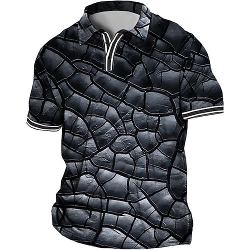

Herre Store størrelser POLO T-skjorte Stor og høy Grafiske trykk Aftæpning Kortermet Vår sommer Sport Mote Gatemote Designer utendørs Gate Topper