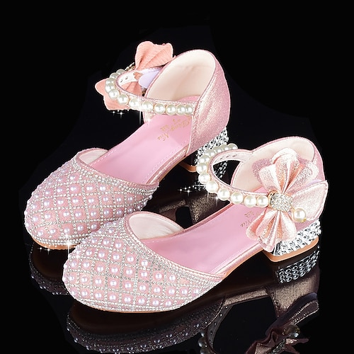 

Fille Chaussures à Talons du quotidien Paillettes Chaussures habillées Talon Cuir Paillette Portable Respirabilité Ne glisse pas Chaussures de princesse Grands enfants (7 ans et ) Petits enfants