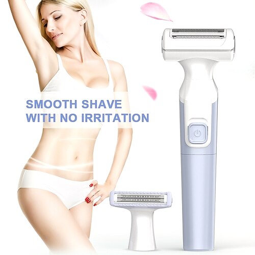 

2 In 1 Electric Razor for Women Pubic Hair Shave Body Hair Trimmer Painless Bikini Epilator Hair Removal for Women and Men