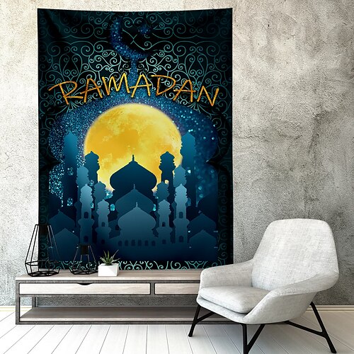 

ramadan eid mubarak wandteppich kunst dekor fotografie hintergrund decke vorhang hängen hause schlafzimmer wohnzimmer dekoration