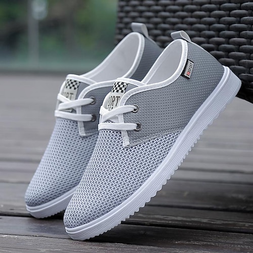 

Per uomo Scarpe da ginnastica Look sportivo Scarpe comfort scarpe da skate Per sport Informale Classico Esterno Giornaliero Footing Retato Cachi Grigio Color Block Autunno Primavera