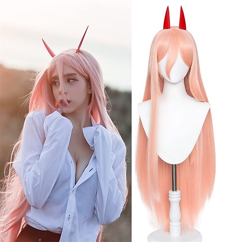 Cosplay Wigs Anime Chainsaw Man Cosplay Power Wig Cosplay Long