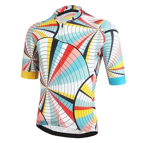 

21Grams Per uomo Maglia da ciclismo Manica corta Bicicletta Maglietta / Maglia Superiore con 3 tasche posteriori Ciclismo da montagna Cicismo su strada Traspirante Traspirazione umidità Asciugatura