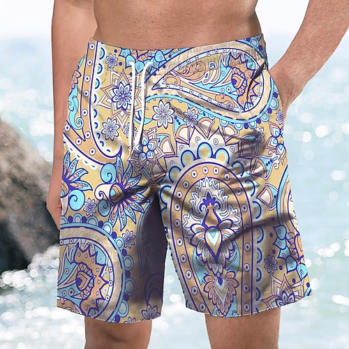 

Per uomo Boxer da surf Leggero Asciugatura rapida Boxer da surf Surf Spiaggia A quadri Gradiente Con stampe Primavera Estate