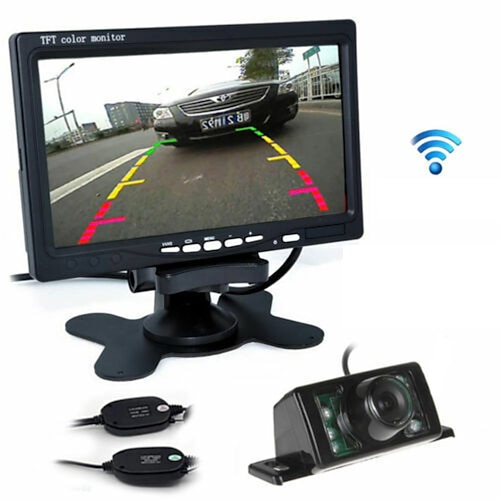 

ksj-701 7 inch LCD 800 x 600 CCD Wired 170 Degree Car Rear View Kit LCD Screen for Car / Bus Reversing camera