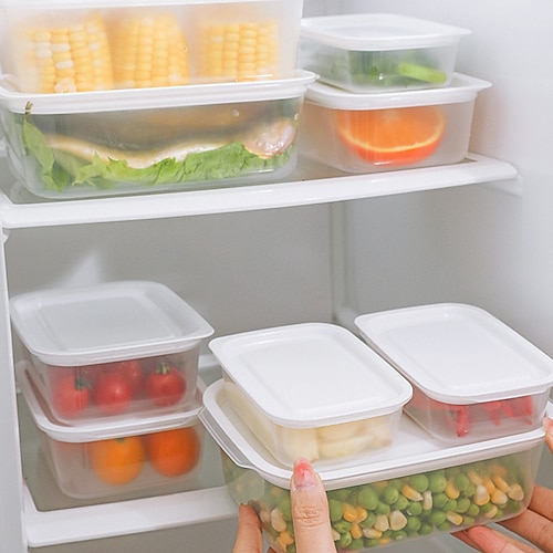 

Refrigerator Storage Box Large Capacity Transparent Fresh-keeping Storage Box Kitchen Storage Sealed Can Fruit And Vegetable Food Storage