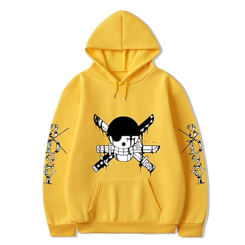 Sudadera de One Piece Trafalgar color Amarillo con capucha