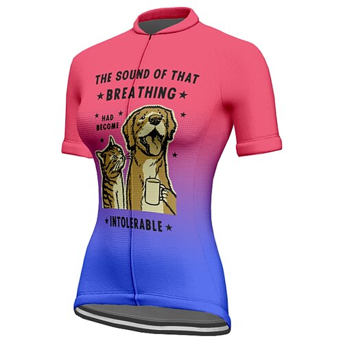 

21Grams Damen Radtrikot fahrradbekleidung Fahrradtrikot Kurzarm Fahhrad Shirt mit 3 Gesäßtaschen MTB Mountain Rennrad Atmungsaktiv Feuchtigkeitsabsorbierend Reflexstreiffen Tasche auf der Rückseite