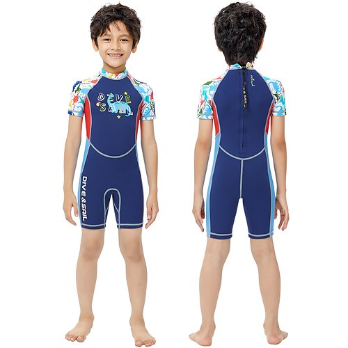 

Dive&Sail Da ragazzo Muta Shorty in Neoprene 2mm Neoprene SCR Mute da immersione Tenere al caldo Leggero Asciugatura rapida Media elasticità Manica corta Zíper Traseiro - Nuoto Immersioni Surf