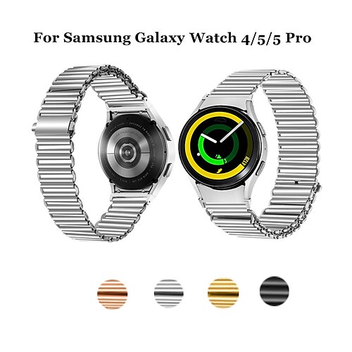 

Correa de Smartwatch para Samsung Galaxy Watch 5 Pro 45mm 4 Classic 42mm 46mm 3 41mm Active 2 40mm 44mm Gear Sport S2 Classic Aleación Reloj inteligente Correa Impermeable Lujo Elástico Bucle alpino