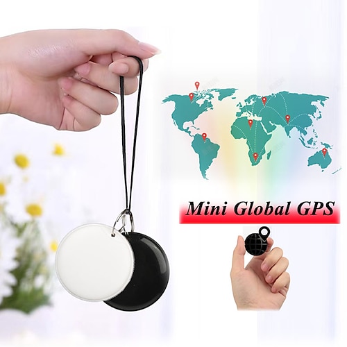 

Mini Hund GPS Bluetooth 5.0 Tracker Anti-Lost-Gerät Rundes Anti-Lost-Gerät Haustier Kinder Tasche Brieftasche Tracking Smart Finder Locator