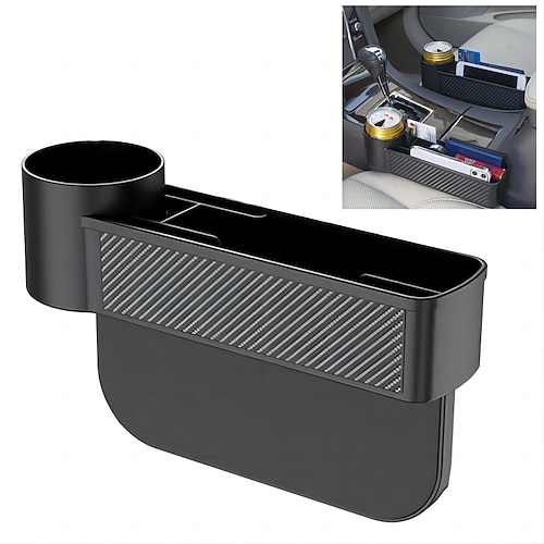 

Car Storage Tools Black Auto Car Seat Gap Catcher Filler Storage Box Pocket Organizer Holder SUV Pocket Stowing Tidying Drink