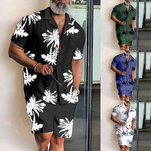

Per uomo Camicia Camicia hawaiana Camicia con bottoni Camicia estiva Completo di camicia Nero Bianco Blu Verde Manica corta Stampe astratte Collo ripiegabile Strada Per eventi Pulsante Abbigliamento